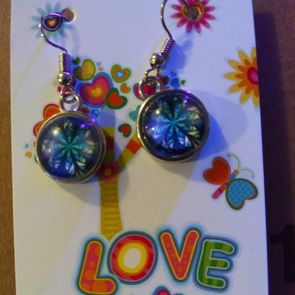 Handmade cabochon earrings